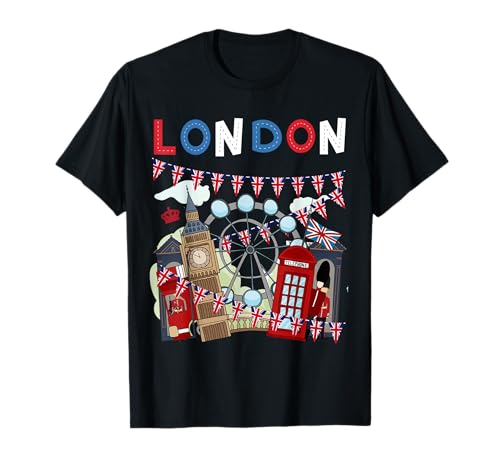 London Souvenirs Idee für Kinder & britische Erinnerungsstücke London T-Shirt London Souvenirs Idee für Kinder & britische Erinnerungsstücke London T-Shirt von London Souvenirs Kids Ideas & Boys British Flags