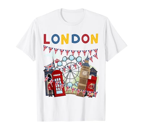 London Souvenirs Idee für Kinder & britische Erinnerungsstücke London T-Shirt London Souvenirs Idee für Kinder & britische Erinnerungsstücke London T-Shirt von London Souvenirs Kids Ideas & Boys British Flags