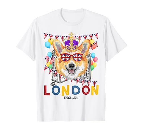 London-Souvenirs Idee für Kinder & englische britische Erinnerungsstücke T-Shirt London-Souvenirs Idee für Kinder & englische britische Erinnerungsstücke T-Shirt von London Souvenirs Outfit For Women & England Flag