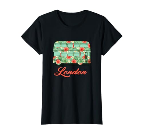 London Floral Bus Cute British Souvenir für Frauen und Mädchen T-Shirt London Floral Bus Cute British Souvenir für Frauen und Mädchen T-Shirt von London Travel Apparel .