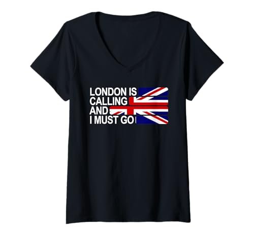 Damen London Geschenk Herren Damen Londoner Hooligan Ultras LND UK T-Shirt mit V-Ausschnitt Damen London Geschenk Herren Damen Londoner Hooligan Ultras LND UK T-Shirt mit V-Ausschnitt von London Tshirt Für Kinder Herren Damen Londoner
