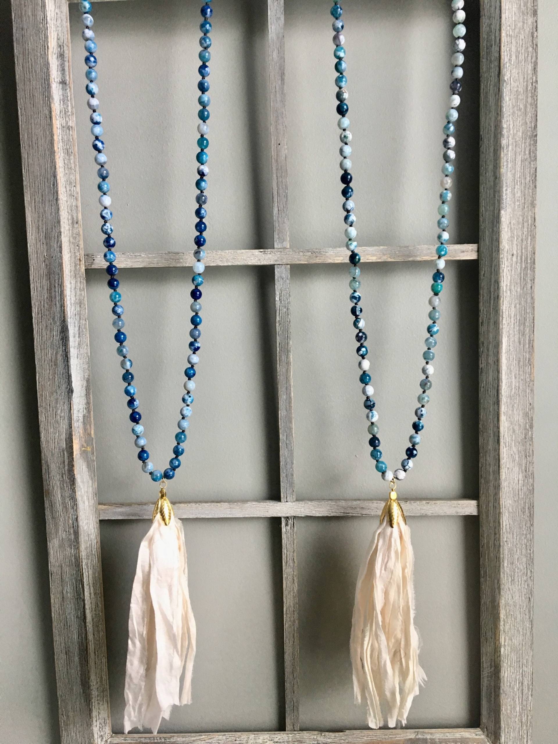 Boho Seide Sari Quaste Halskette Boho Seide Sari Quaste Halskette von LondonAmayaJewelry