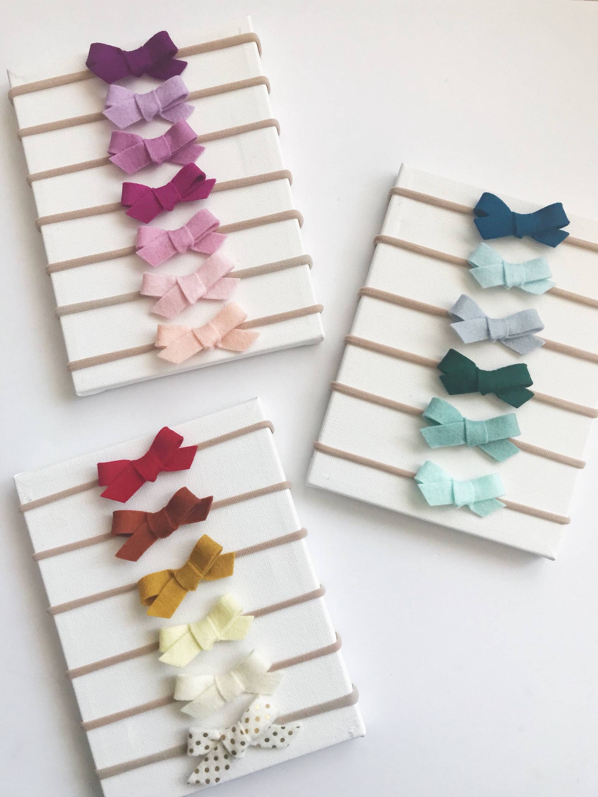 Sie Wählen 3 Merino Wolle Baby Schleife Nylon Stirnbänder Oder Clip Neugeborene Kleinkind Säugling Mädchen Frauen Winzigen Mini Kleinen Wenig Farben von LondonandLulu