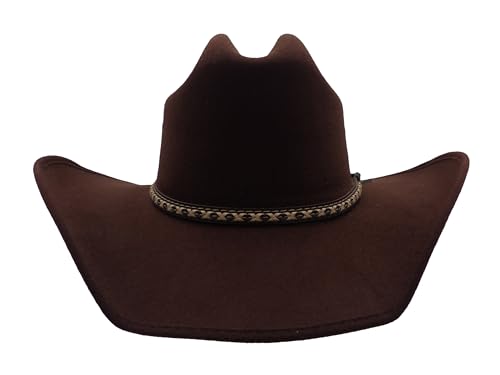 Cowboyhut Herren & Damen – Edler Westernhut aus Filz, Turnierhut mit Cattleman-Krone & Lederband, Braun, Cowboy & Cowgirl Hut für Rodeo, Line Dance & Freizeit S/M Cowboyhut Herren & Damen – Edler Westernhut aus Filz, Turnierhut mit Cattleman-Krone & Lederband, Braun, Cowboy & Cowgirl Hut für Rodeo, Line Dance & Freizeit S/M von Lone Star Hats