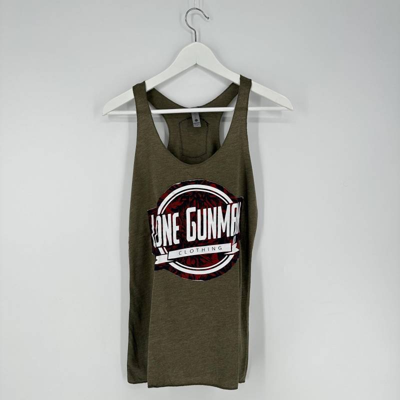 Lone Gunman Tank Top Girly S Grün von LoneGunmanClothing