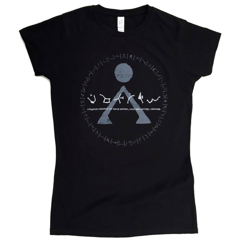 Ladies T-Shirt > Stargate Inspiriert - Origin Earth Symbol "Distressed" Design S 3xl von LonelyRedPlanet