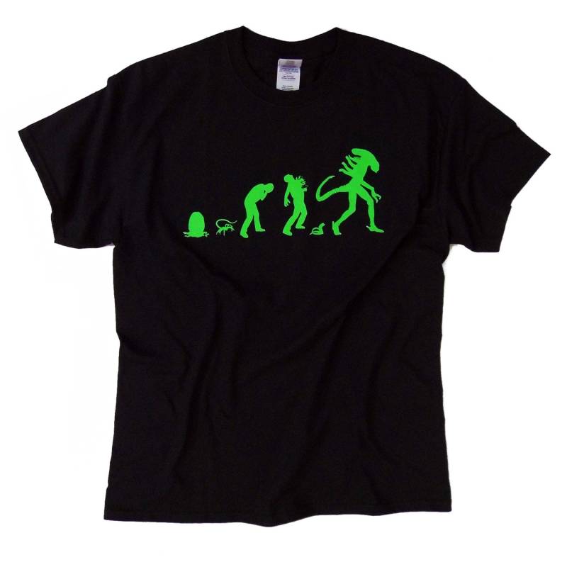 S - 5xl > Alien Inspiriertes T-Shirt Alien Evolution von LonelyRedPlanet
