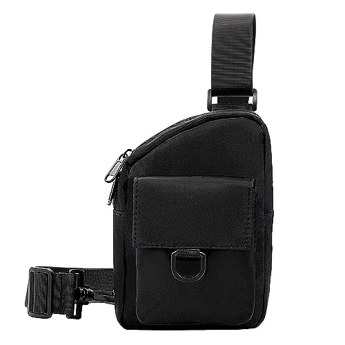 Long Keeper Leichte Brusttasche Klein Damen Herren Sling Bag Schulter Rucksäcke, Umhängetasche Klein Crossbody Bag zum Radfahren Reisen Outdoor von Long Keeper