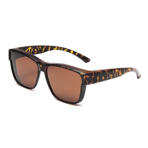 Long Keeper Over Sonnenbrille Damen (Leopard Rahmen/Braun) von Long Keeper