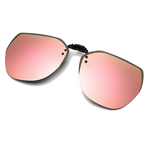 Long Keeper Polarisierte Clip-On Sonnenbrille Unisex mit UV Schutz Flip up Sonnenbrille Clip Gegen Licht von Long Keeper