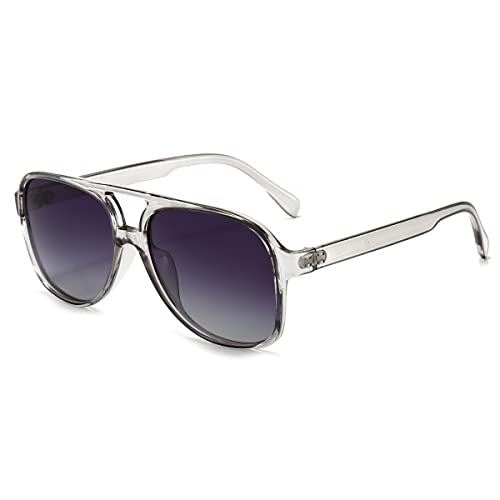 Long Keeper Vintage Sonnenbrille Polarisiert für Herren Damen Klassisch 70er Retro Sonnenbrille Pilotenbrille Groß mit UV400 Schutz von Long Keeper