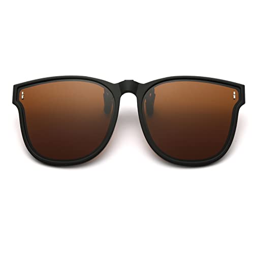 Long Keeper Polarisierte Sonnenbrille Clip für Brillenträger - Sonnenbrille Zum Aufstecken Polarisiert, Sonnenbrillen Aufsatz Brille Damen Herren von Long Keeper