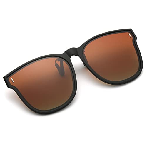 Long Keeper Polarisierte Sonnenbrille Clip für Brillenträger - Sonnenbrille Zum Aufstecken Polarisiert, Sonnenbrillen Aufsatz Brille Damen Herren von Long Keeper