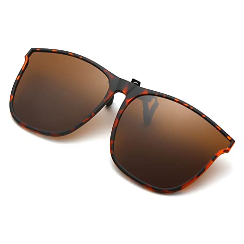 Long Keeper Polarisierte Sonnenbrille Clip für Brillenträger - Sonnenbrille Zum Aufstecken Polarisiert, Sonnenbrillen Aufsatz Brille Damen Herren von Long Keeper