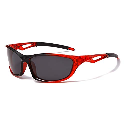 Long Keeper Polarisierte Sonnenbrille Sport für Herren Damen Fahrradbrille Radsportbrillen Sportbrille Sonnenbrille Outdoor UV400-Schutz von Long Keeper