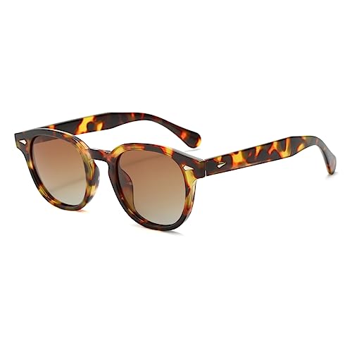 Long Keeper Retro Sonnenbrille Polarisiert Rund - Vintage Runde Sonnenbrille für Herren Damen Stil Retro Ovale Brille Johnny Depp Brille mit UV400 Schutz von Long Keeper