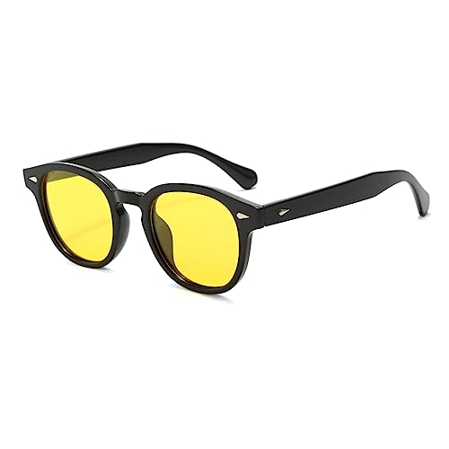 Long Keeper Retro Sonnenbrille Polarisiert Rund - Vintage Runde Sonnenbrille für Herren Damen Stil Retro Ovale Brille Johnny Depp Brille mit UV400 Schutz von Long Keeper