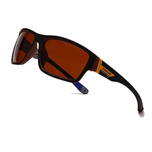 Long Keeper Sonnenbrille Herren Polarisierte Sportbrille Fahrradbrille Damen mit UV 400 Schutz, zum Fahren Radfahren Golf Fischen Laufen von Long Keeper