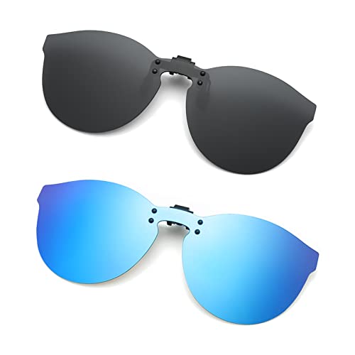 Long Keeper Sonnenbrille für Brillenträger – Sonnenbrille Zum Aufstecken Polarisiert, Sonnenbrillen Aufsatz Brille, Clip On Sonnenbrille Aufsatz für Damen Herren von Long Keeper