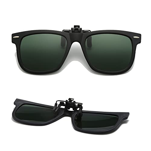 Long Keeper Sonnenbrillen Aufsatz Brille Polarisiert - Kinder Sonnenbrillen Clip Kinderbrille für Brille, Brillenträger, mit UV Schutz für Jungen Mädchen von Long Keeper