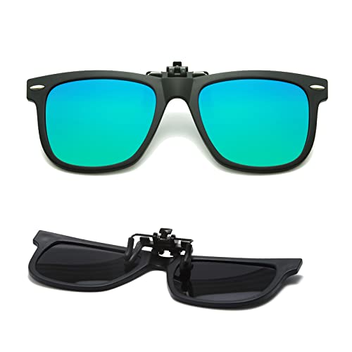 Long Keeper Sonnenbrillen Aufsatz Brille Polarisiert - Kinder Sonnenbrillen Clip Kinderbrille für Brille, Brillenträger, mit UV Schutz für Jungen Mädchen von Long Keeper