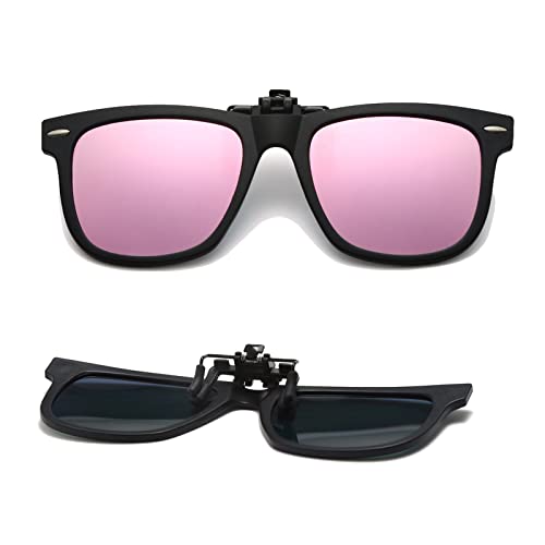 Long Keeper Sonnenbrillen Aufsatz Brille Polarisiert - Kinder Sonnenbrillen Clip Kinderbrille für Brille, Brillenträger, mit UV Schutz für Jungen Mädchen von Long Keeper