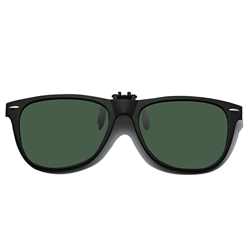 Long Keeper Sonnenbrillen Aufsatz Brille - Polarisierte Sonnenbrillen Clip Sonnenbrille Aufsatz für Brillenträger Herren Damen mit UV Schutz von Long Keeper