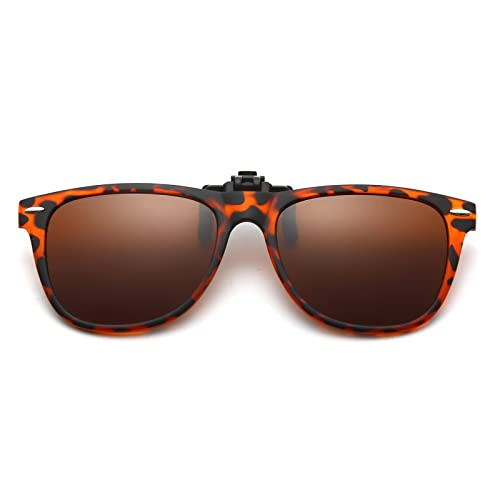 Long Keeper Sonnenbrillen Aufsatz Brille - Polarisierte Sonnenbrillen Clip Sonnenbrille Aufsatz für Brillenträger Herren Damen mit UV Schutz von Long Keeper