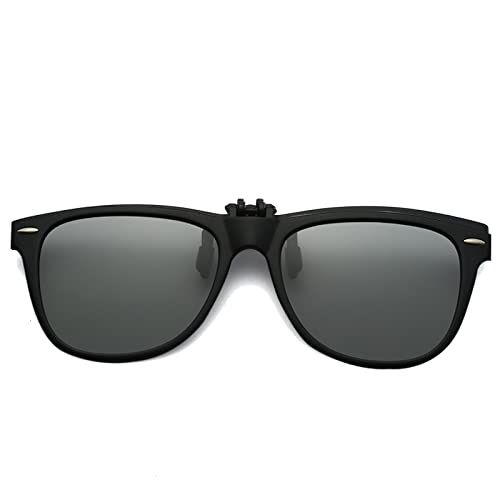 Long Keeper Sonnenbrillen Aufsatz Brille - Polarisierte Sonnenbrillen Clip Sonnenbrille Aufsatz für Brillenträger Herren Damen mit UV Schutz von Long Keeper