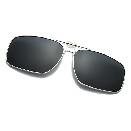 Long Keeper Sonnenbrillen Clip Polarisiert - Sonnenbrillen Aufsatz Brille, polarisierte Clip On sonnenbrille aufsatz für brillenträger Damen Herren von Long Keeper