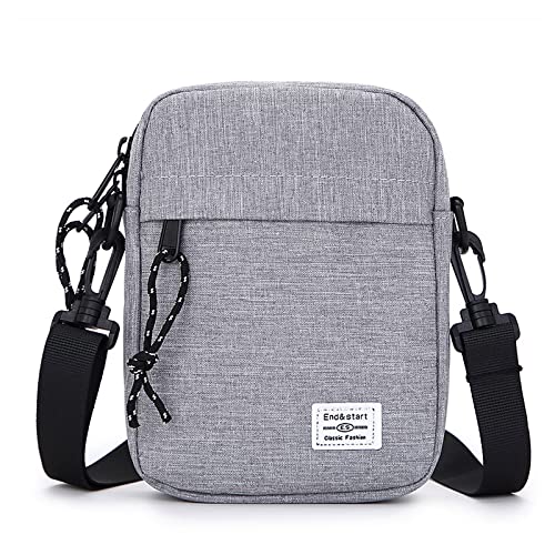 Long Keeper Umhängetasche Herren Damen - Schultertasche Klein Tasche Herren Handy Geldbörse Umhängetasche Messenger Bag, Wasserdichte Crossbag Handtasche Unisex von Long Keeper
