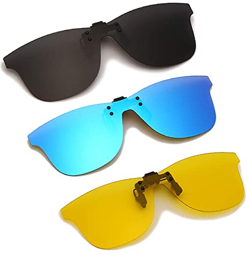 Long Keeper Polarisierte Sonnenbrille Clip für Brillenträger, Polarisiert Sonnenbrille Zum Aufstecken für Damen Herren, Sonnenbrillen Aufsatz Brille von Long Keeper