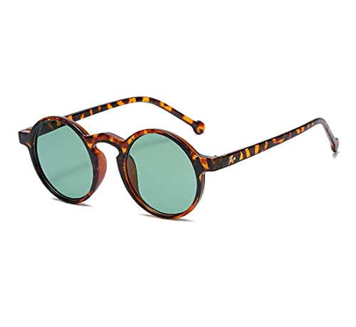 Long Keeper Runde Sonnenbrille Unisex - Klein Rund Retro Vintage Sonnenbrille für Herren Damen mit UV400 Schutz für Fahren Angeln Reisen von Long Keeper