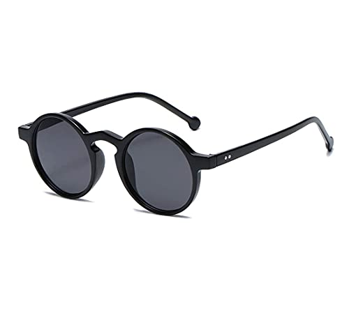 Long Keeper Runde Sonnenbrille Unisex - Klein Rund Retro Vintage Sonnenbrille für Herren Damen mit UV400 Schutz für Fahren Angeln Reisen von Long Keeper