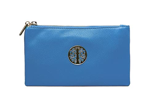 Long & Son Damen Medium Clutch, Handgelenk, Schulter,Umhängetaschen 23321, königsblau, Einheitsgröße von Long & Son