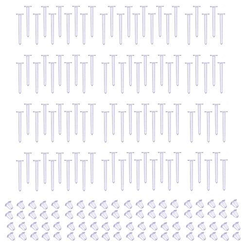 Longbeauty 200 Pcs 16G 1.2mm Klar Silikon Ohrstecker Transparent Kunststoffohrringe Hypoallergene Retainers Unsichtbar für Empfindliche Ohren Longbeauty 200 Pcs 16G 1.2mm Klar Silikon Ohrstecker Transparent Kunststoffohrringe Hypoallergene Retainers Unsichtbar für Empfindliche Ohren von Longbeauty