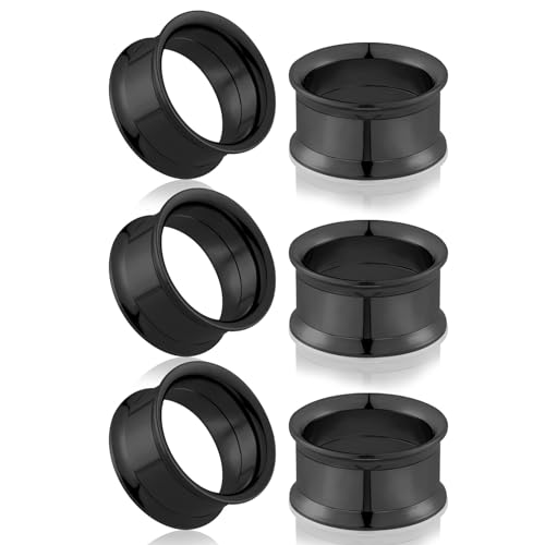 Longbeauty 316L Edelstahl Ohr Tunnels Set Flesh Ohr Gauges Double Flared Stretching Schraub Klassisch Ear Expanders Damen Herren, Stil C, 22MM Longbeauty 316L Edelstahl Ohr Tunnels Set Flesh Ohr Gauges Double Flared Stretching Schraub Klassisch Ear Expanders Damen Herren, Stil C, 22MM von Longbeauty