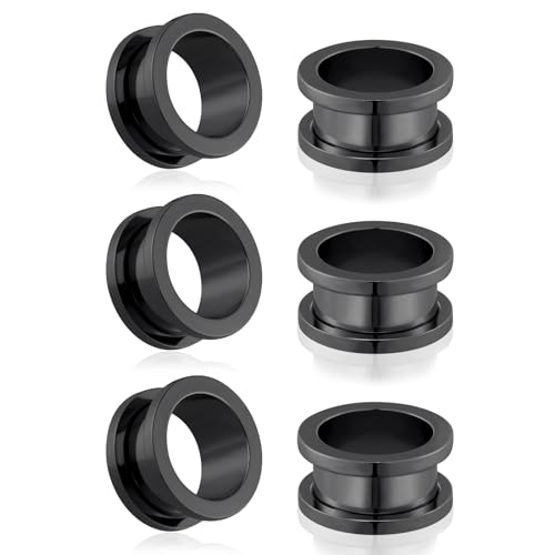 Longbeauty 316L Edelstahl Ohr Tunnels Set Flesh Ohr Gauges Double Flared Stretching Schraub Klassisch Ear Expanders Damen Herren, Stil F, 20MM Longbeauty 316L Edelstahl Ohr Tunnels Set Flesh Ohr Gauges Double Flared Stretching Schraub Klassisch Ear Expanders Damen Herren, Stil F, 20MM von Longbeauty