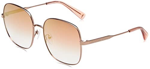 LONGCHAMP Damen LO159S Sonnenbrille, AMBER GOLD/ BROWN PINK FLASH, 59 von Longchamp