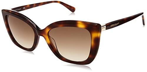 LONGCHAMP Damen LO695S Sonnenbrille, HAVANA, 54 von Longchamp