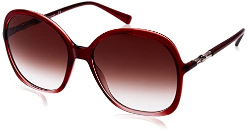 LONGCHAMP Damen LO711S Sonnenbrille, GRADIENT BURGUNDY PINK, 59 von Longchamp