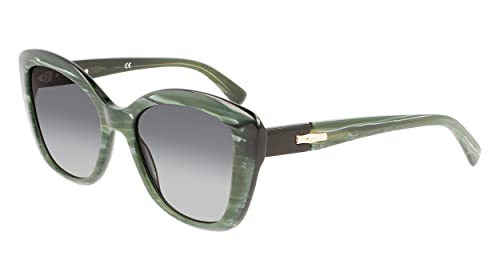 LONGCHAMP Damen LO714S Sonnenbrille, GREEN MALACHITE, 54 von Longchamp