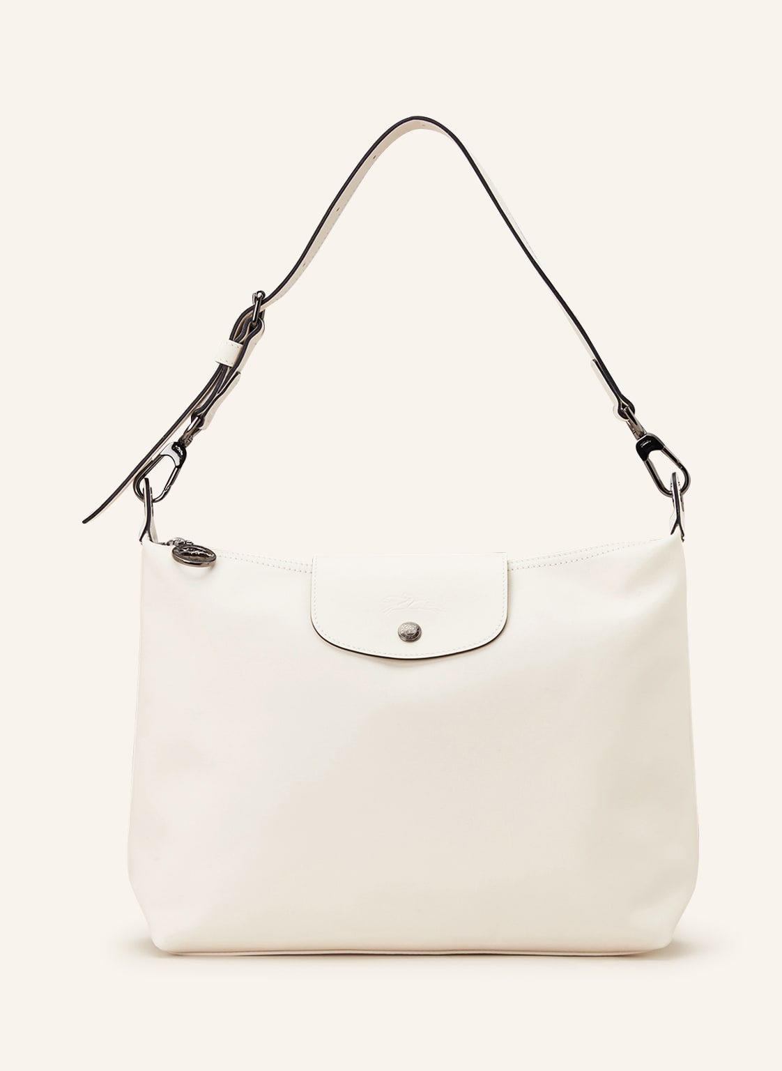 Longchamp Handtasche Le Pliage Cuir weiss von Longchamp