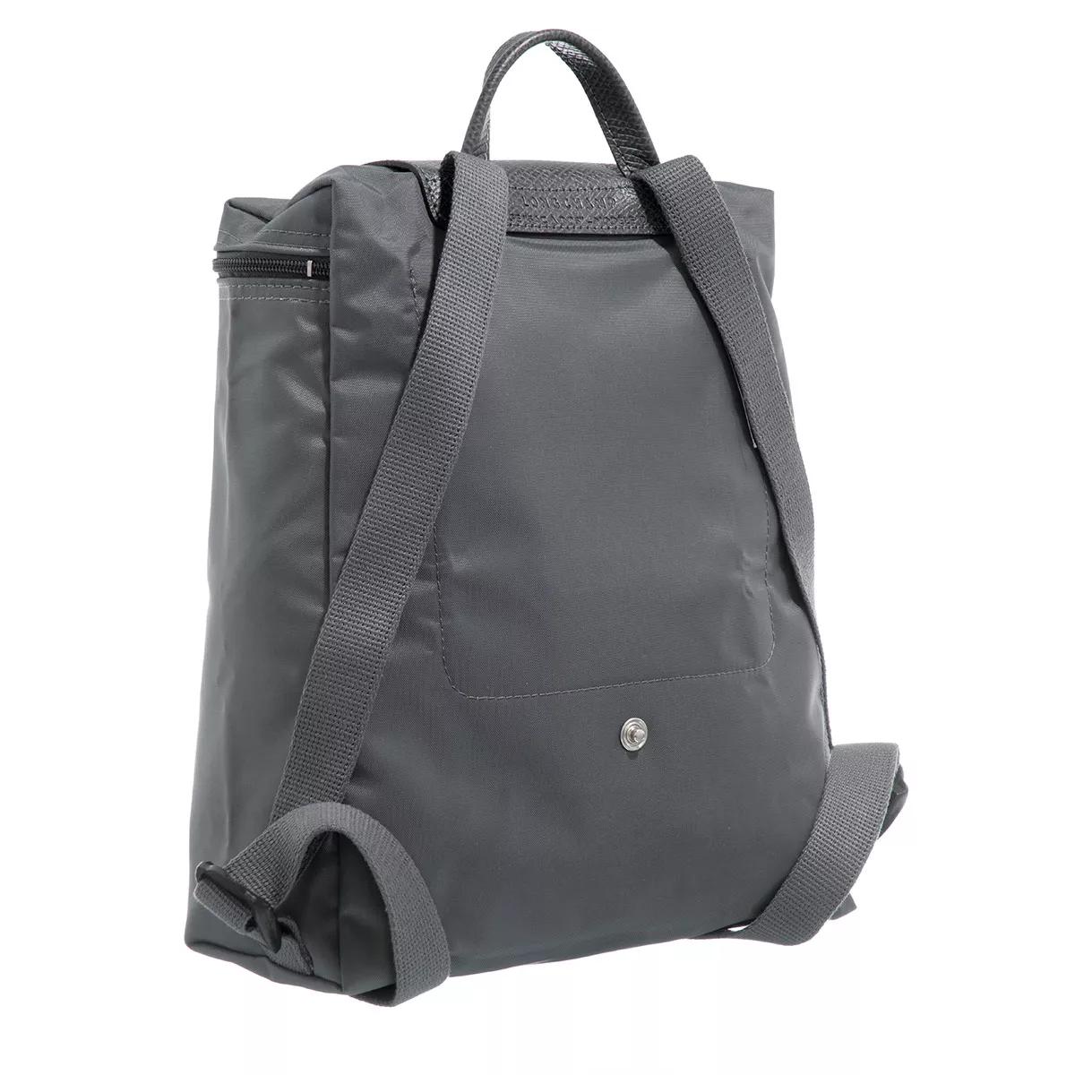 Longchamp Rucksack - Le Pliage Green - Gr. unisize - in Gunmetal - für Damen von Longchamp