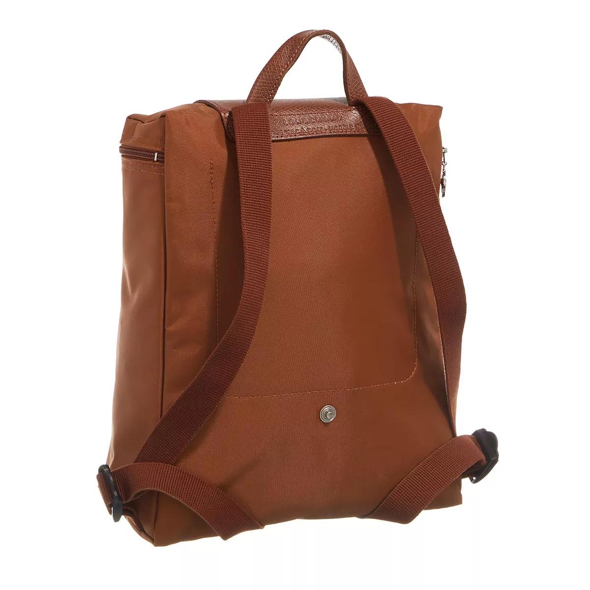 Longchamp Rucksack - Le Pliage Green Backpack M - Gr. unisize - in Cognacbraun - für Damen von Longchamp