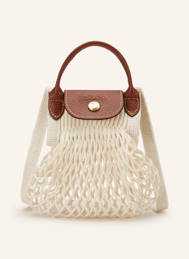 Longchamp Umhängetasche Le Pliage Filet Mini weiss von Longchamp