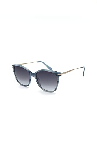 Longchamp Unisex LO660S Sunglasses, 421 Marble Blue, 54 von Longchamp