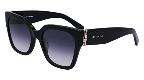 Longchamp Unisex LO732S Sunglasses, 001 Black, 55 von Longchamp