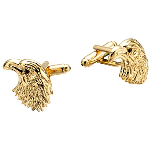 Adler-Manschettenknöpfe für Herren, Amerikanischer Weißkopfseeadler Manschettenknöpfe, Wikinger-Adler-Manschettenknöpfe, Goldene Adler-Hemd-Smoking-Manschettenknöpfe, Punkrock-Manschettenknöpfe von Longcreek