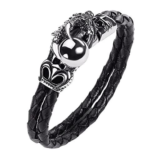 Drachen Armband Herren Drachen Armband Kralle Armband Perlen Kralle Armband Drachen Wikinger Manschette Armband Drachen Punk, Nein von Longcreek